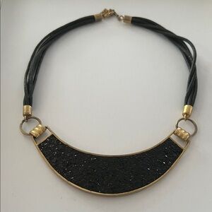 Black and Gold Shimmer Necklace